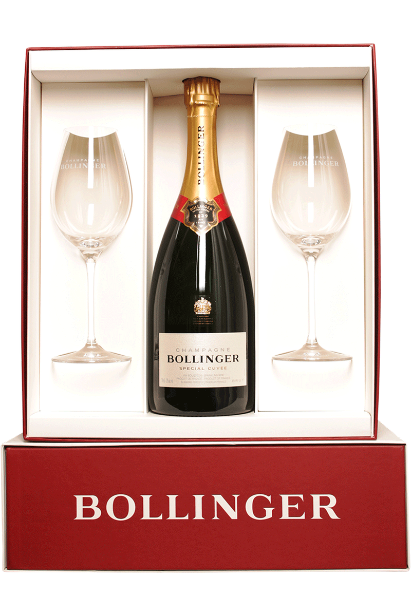 [古酒］Bollinger Special Cuvee & Rose セット Champagne Bollinger Special Cuvee Brut Gift Set - Cheers Wine