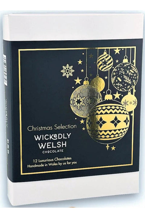 Wickedly Welsh - Christmas Selection of 12 Welsh Chocolates