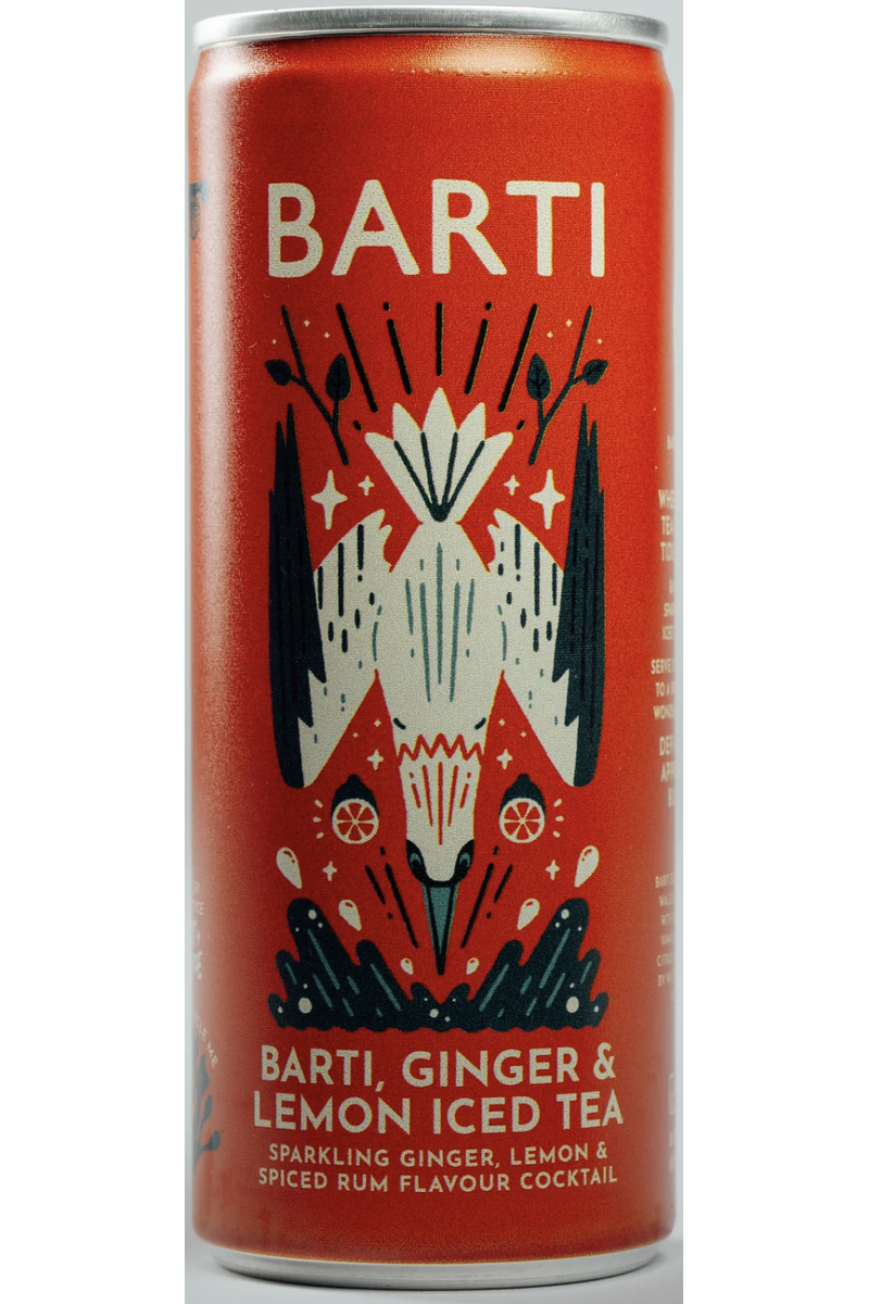 Barti Rum - Barti, Ginger & Lemon Iced Tea RTD 250ml - Cheers Wine ...