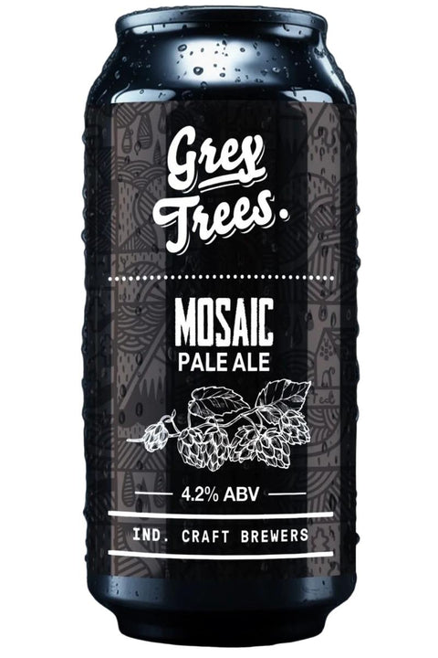 Grey Trees Mosaic Cans