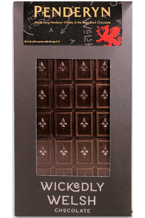 Wickedly Welsh - Penderyn Welsh Whisky Dark Chocolate Bar