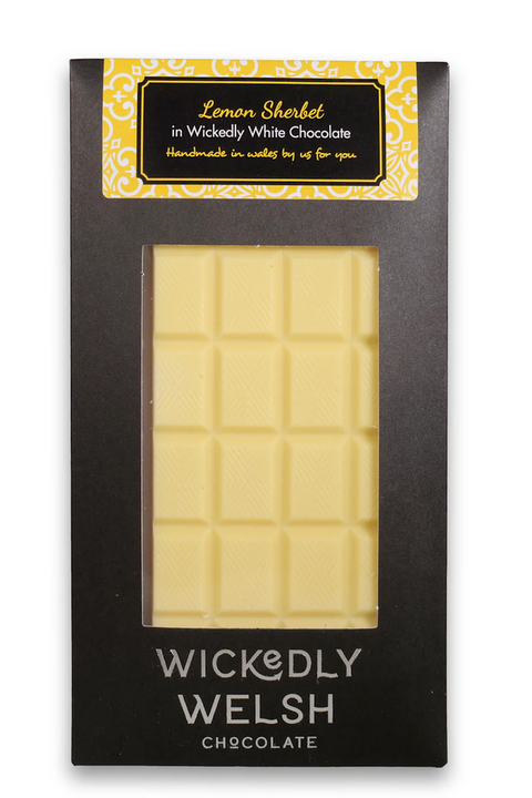 Wickedly Welsh - Lemon Sherbert White Chocolate Bar