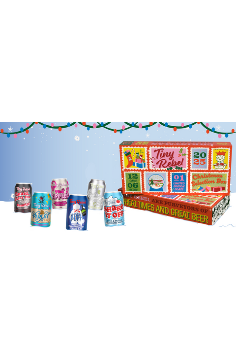 Tiny Rebel Christmas 2025 Selection Box (with a glass)