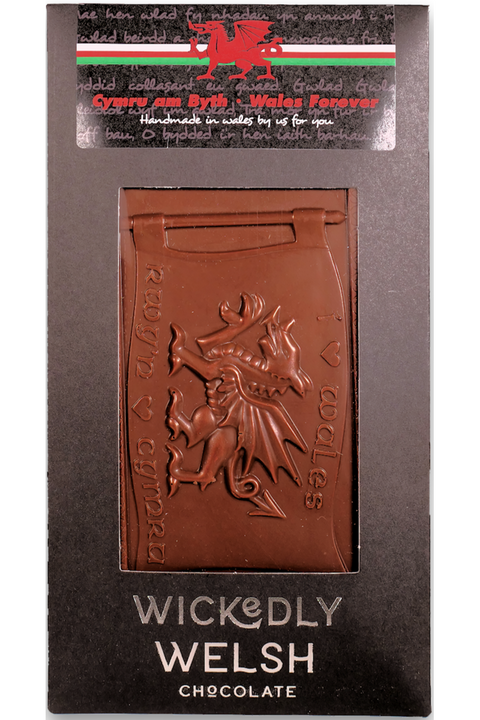Wickedly Welsh - Welsh Dragon Bar Milk Chocolate