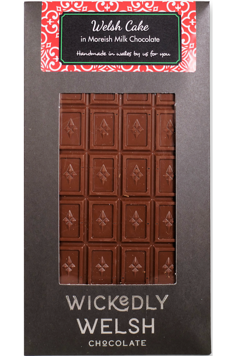 Wickedly Welsh - Welshcake Milk Chocolate Bar