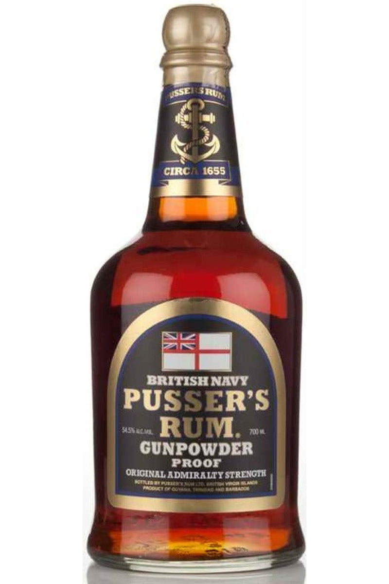 British Navy Pusser's Rum Gunpowder Proof